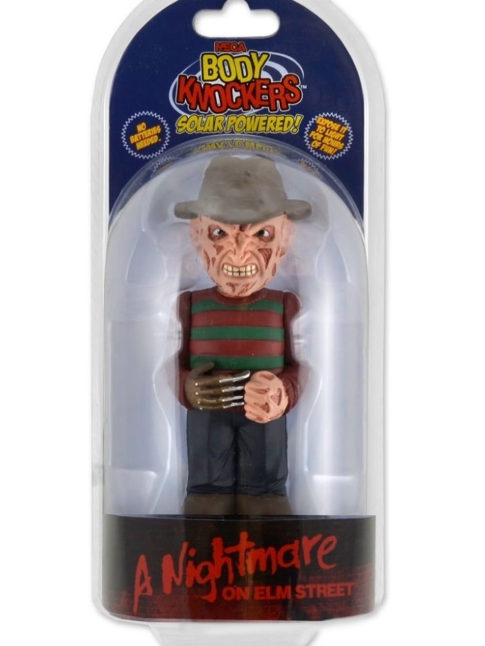NECA Body Knockers Solar Powered Freddy Krueger Figure - Nightmare On Elm Street